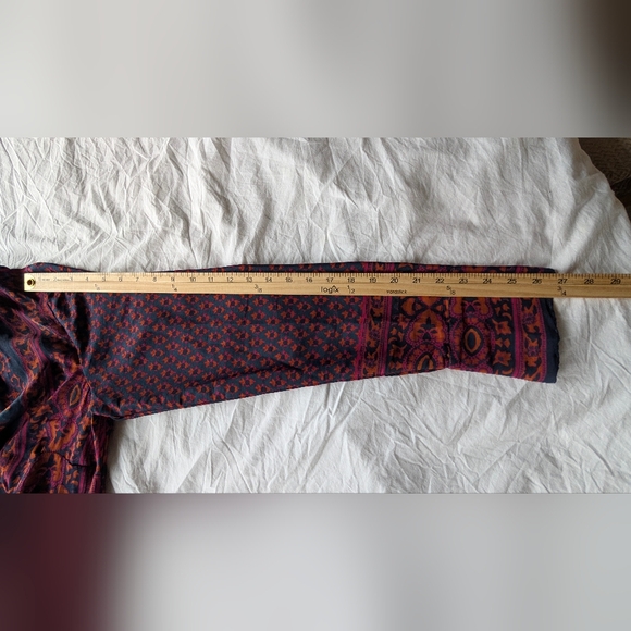 FREE PEOPLE Meadow Mod Mini Dress Moody Combo, Long Sleeve, Size L - Picture 14 of 14